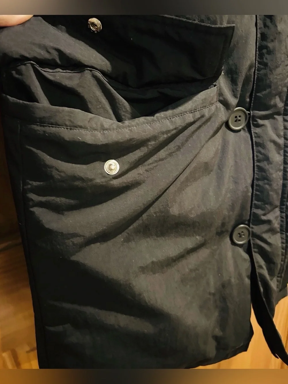 HTF Adidas Badge Down Jacket Black Size 095 Unisex Men’s Sm Wm Med EUC